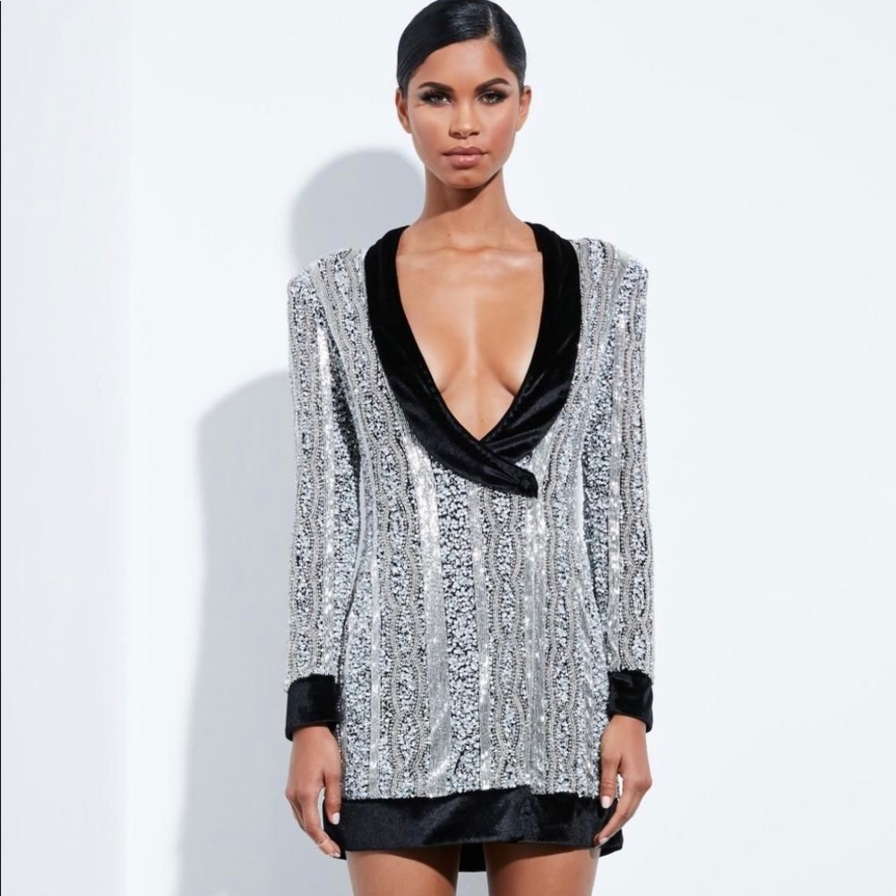 Peace + Love (Missguided) Sequins Blazer Dress